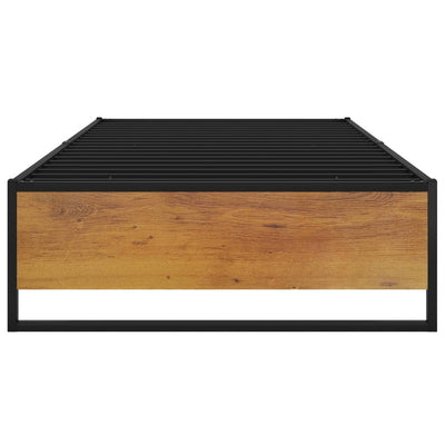 Musta sängynrunko Venusa 100x200cm (metalli)