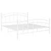 Valkoinen sängynrunko Agrifina 180x200cm (metalli)