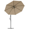 Aurinkovarjon vaihtokangas taupe 300 cm