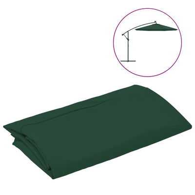 Aurinkovarjon vaihtokangas vihreä 350 cm