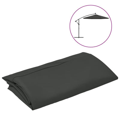 Aurinkovarjon vaihtokangas antrasiitti 350 cm