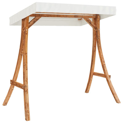 Keinuteline Eramia (kermakatto tiikkiviimeistelty taivutettu puu)