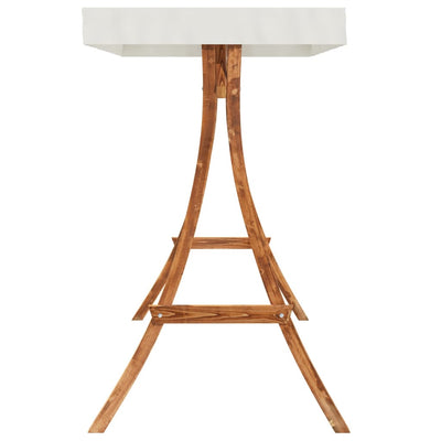 Keinuteline Eramia (kermakatto tiikkiviimeistelty taivutettu puu)