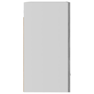 Seinäkaapit 2 kpl betoninharmaa 50x31x60 cm tekninen puu