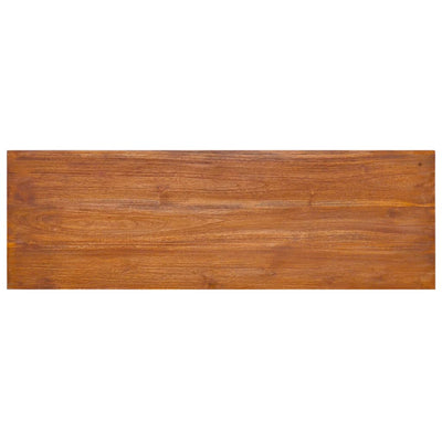 Seinäkiinnitettävä TV-taso 180x30x30 cm täysi tiikki