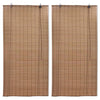 Bambu rullaverhot 2 kpl 80 x 160 cm ruskea