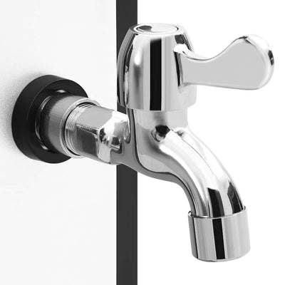 Aurinkolämmitteinen ulkosuihku, suihkupää ja hana Stele 35 l