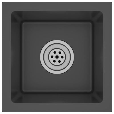 Musta käsintehty tiskiallas Nilofer (ruostumaton teräs)