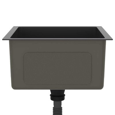 Musta käsintehty keittiön tiskiallas Nilofer (ruostumaton teräs)