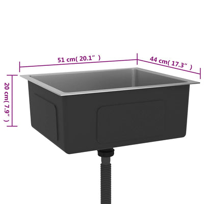 Ruostumaton teräs käsintehty keittiön tiskiallas Nilofer