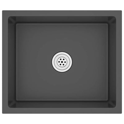 Musta käsintehty tiskiallas Nilofer (ruostumaton teräs)