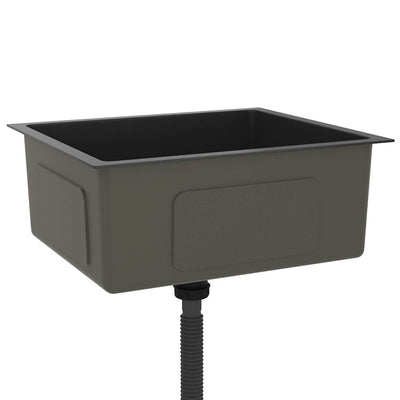 Musta käsintehty tiskiallas Nilofer (ruostumaton teräs)