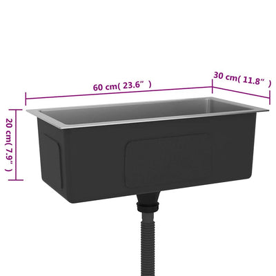 Ruostumaton teräs käsintehty keittiön tiskiallas Nilofer