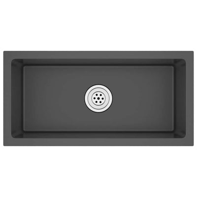 Musta käsintehty tiskiallas Nilofer (ruostumaton teräs)