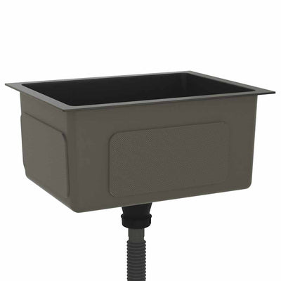 Musta käsintehty keittiön tiskiallas Nilofer (ruostumaton teräs)