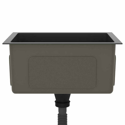 Musta käsintehty keittiön tiskiallas Nilofer (ruostumaton teräs)