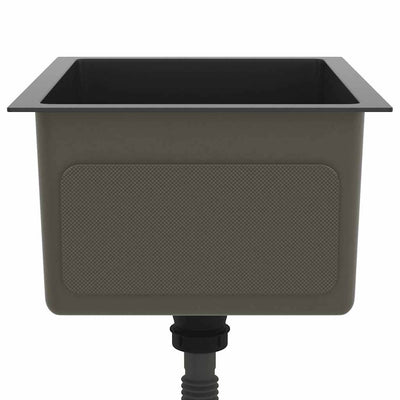 Musta käsintehty keittiön tiskiallas Nilofer (ruostumaton teräs)