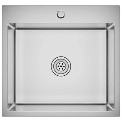 Käsintehty keittiön tiskiallas Nilofer (ruostumaton teräs)