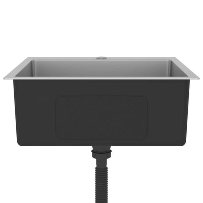 Käsintehty keittiön tiskiallas Nilofer (ruostumaton teräs)