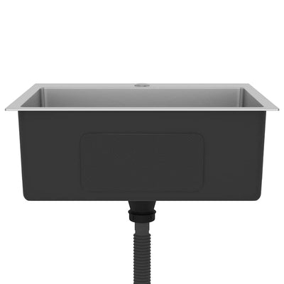 Käsintehty keittiön tiskiallas Nilofer (ruostumaton teräs)