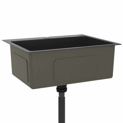 Musta käsintehty tiskiallas Nilofer (ruostumaton teräs)