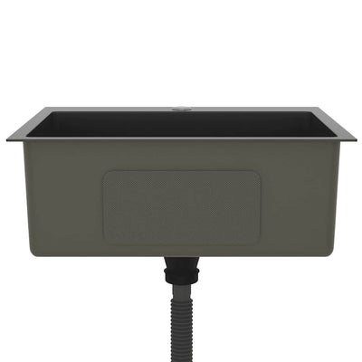 Musta käsintehty tiskiallas Nilofer (ruostumaton teräs)