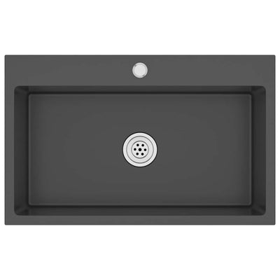 Musta käsintehty tiskiallas Nilofer (ruostumaton teräs)