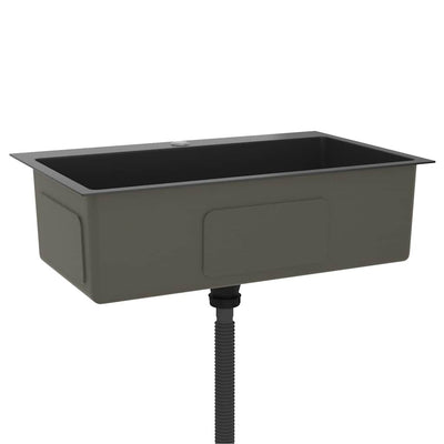 Musta käsintehty tiskiallas Nilofer (ruostumaton teräs)