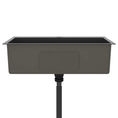 Musta käsintehty tiskiallas Nilofer (ruostumaton teräs)