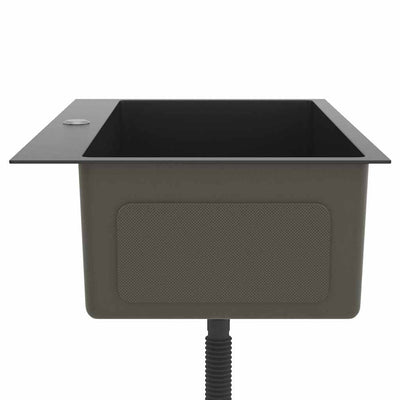 Musta käsintehty tiskiallas Nilofer (ruostumaton teräs)