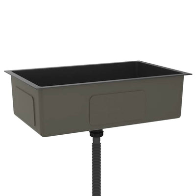 Musta käsintehty tiskiallas Nilofer (ruostumaton teräs)