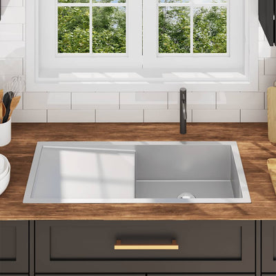 Ruostumaton teräs käsintehty keittiön tiskiallas Nilofer