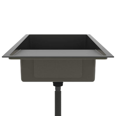 Käsintehty keittiön tiskiallas musta ruostumaton teräs