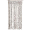 Harmaanruskea macrame verho Andre 140x240cm (puuvilla)