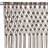 Macrame verho harmaanruskea 140x240 cm puuvilla