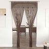 Harmaanruskea macrame verho Andre 140x240cm (puuvilla)