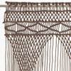 Harmaanruskea macrame verho Isadore 140x240cm (puuvilla)