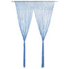 Sininen macrame verho Andre 140x240cm (puuvilla)
