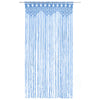 Sininen macrame verho Matar 140x240cm (puuvilla)