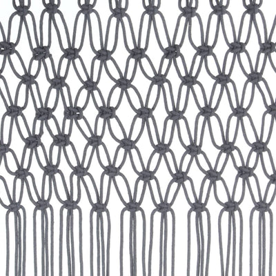 Macrame verho antrasiitti 140x240 cm puuvilla