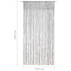 Macrame verho antrasiitti 140x240 cm puuvilla