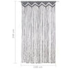 Macrame verho antrasiitti 140x240 cm puuvilla