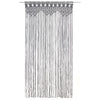 Macrame verho antrasiitti 140x240 cm puuvilla