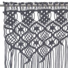 Macrame verho antrasiitti 140x240 cm puuvilla