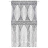 Antrasiitti macrame verho Isadore 140x240cm (puuvilla)