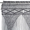 Antrasiitti macrame verho Isadore 140x240cm (puuvilla)