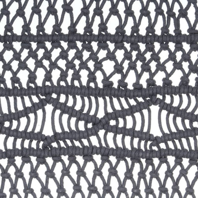 Macrame verho antrasiitti 140x240 cm puuvilla