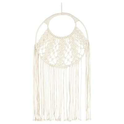 Macrame seinäkoriste Genona 40x80cm (puuvilla)