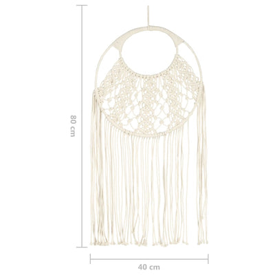 Macrame seinäkoriste Genona 40x80cm (puuvilla)