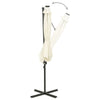 Hiekka aurinkovarjo cantilever tolpalla ja led-valoilla Perpetua 300cm